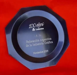 Plato Octogonal Negro