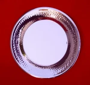 plato-redondo-martele-acero-inoxidable-artesanal-nevey