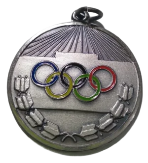 MEDALLA OLIMPICA PINTADA