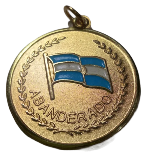 Medallas de bronce pintadas con esmalte sectorizado Nevey Medallas