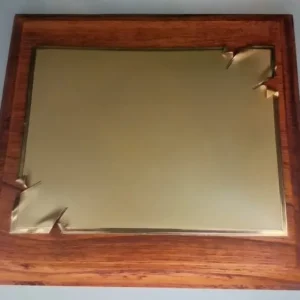 plaqueta conmemorativa de madera y oro para homenaje modelo 5200 orejas